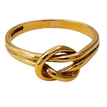 9ct gold 2.1g Knot Ring size N